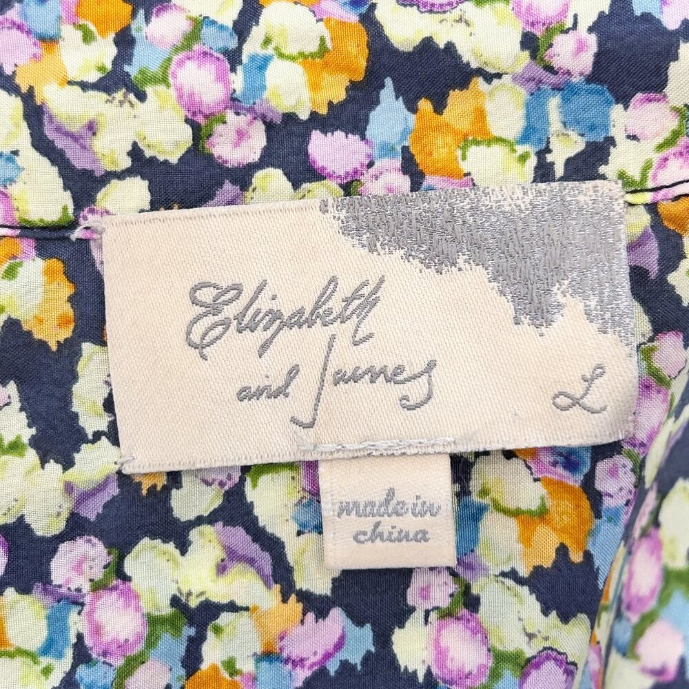 ELIZABETH & JAMES Floral Silk top Large - Picture 9 of 16